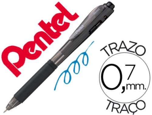 Esferografica retratil pentel bk440 preta , Pentel , 59518 , 0072512198285